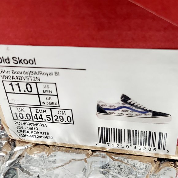 >>NEW<< NWT NIB IOB Vans Old Skool Blur Boards shoes - Picture 11 of 11